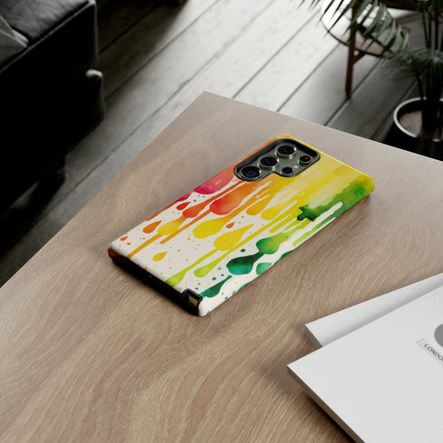Rainbow Spring Showers - Impact Resistant Phone Case
